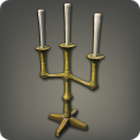 CANDELABRAS - A collection of six finely crafted and ornate candelabras from the home of a prestigious and recently devalued Monetarist. A true bargin for the most beautiful table. [HEFTY AMOUNT OF GIL]